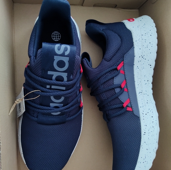 NEW Adidas Cloudfoam Lite Racer Men's Sneakers Athletic WIDE Size 9.5 - Picture 2 of 7